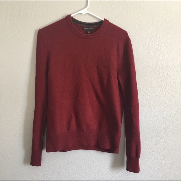 Red Wool Banana Republic Sweater