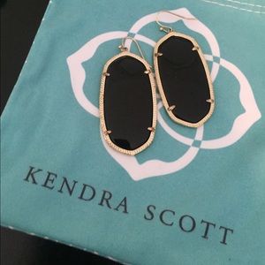 large Black Kendra Scott Earrings