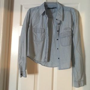Button down denim shirt