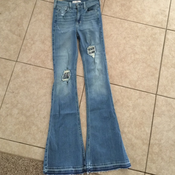 NWT hollister high waisted flare