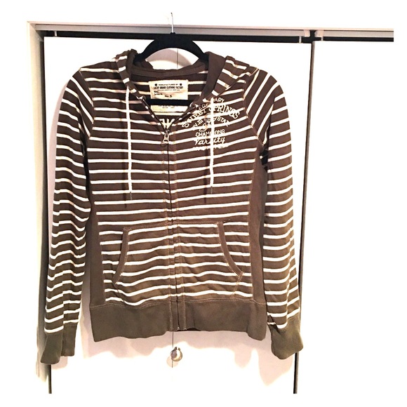 Lucky Brand army green and cream light jacket