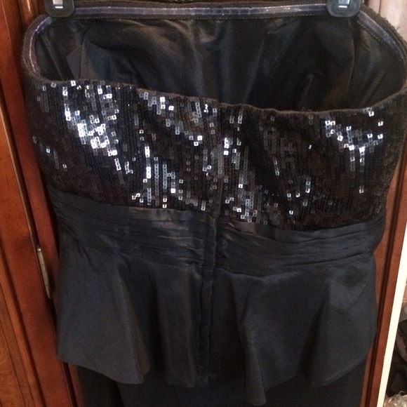 Black Sequined Calvin Klein Cocktail Dress - Picture 3 of 3