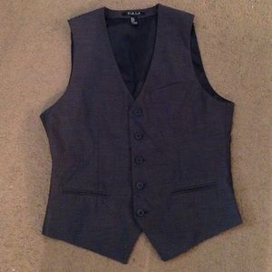 Men's Grey and Black 21men Vest