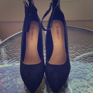 Suede Heel