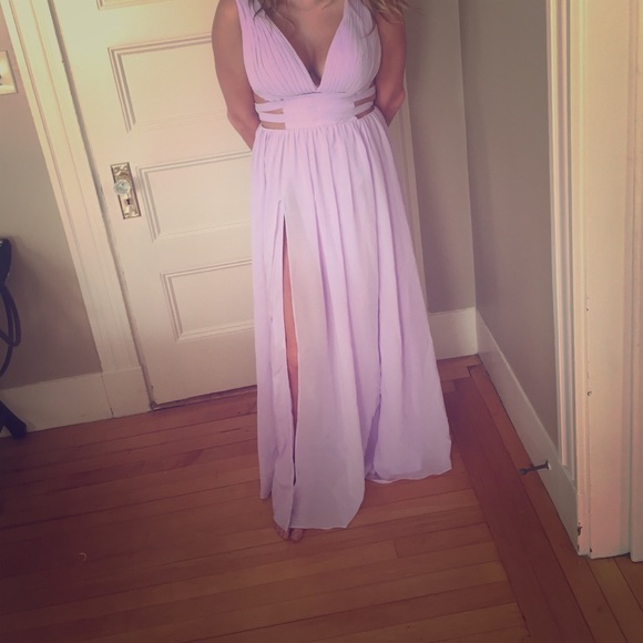 Pretty purple long dress (Lilac)