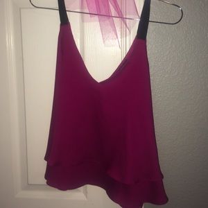 silk violet tank top