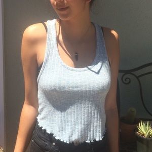 Blue Crop Top