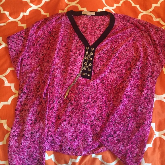 Michael Kors Pink Flowy Top
