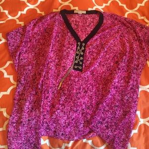 Michael Kors Pink Flowy Top