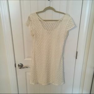 Off white crochet dress