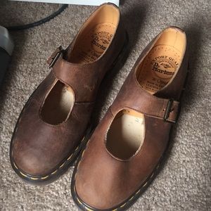 Brown Mary-Jane Doc Marten's
