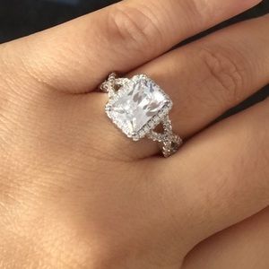925 stamped Cubic zirconia ring