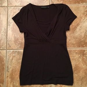Dark Chocolate Brown V neck from The Limited