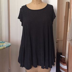 Free people navy tshirt