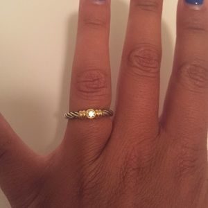 David Yurman cable diamond ring