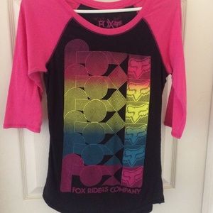 Fox Riders Colorful Long Sleeved Shirt