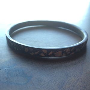 Vintage copper stone bangle