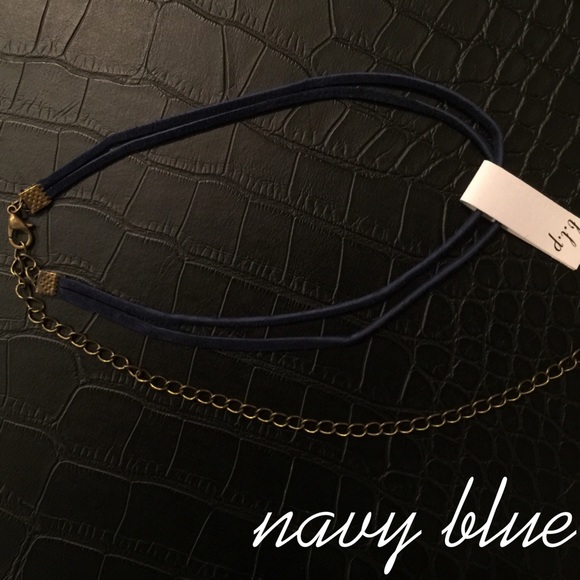 Real Suede Double String Choker - Picture 2 of 2