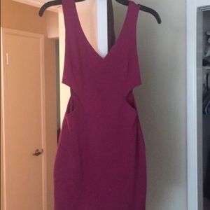 EUC magenta bodycon backless