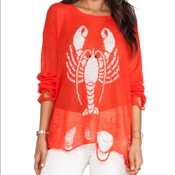 Wildfox lobster sweater