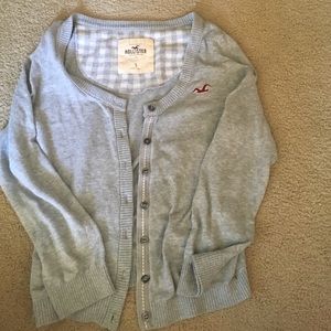 Gray cardigan