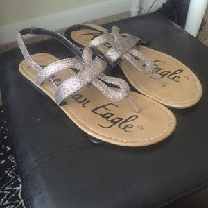 American Eagle Glitter Sandals