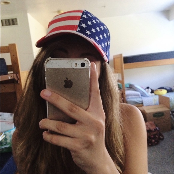 American flag cap
