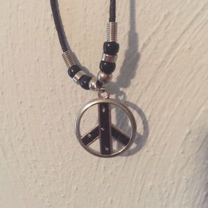 Peace sign necklace