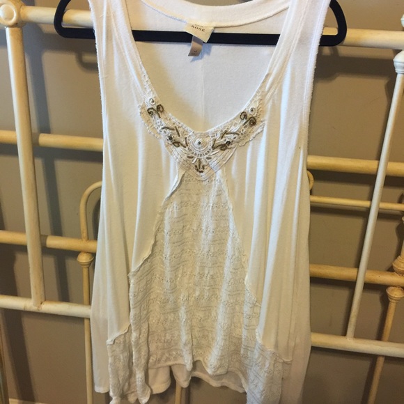 Shabby chic sleeveless top - Knox rose XL