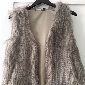 Allen B faux fur vest