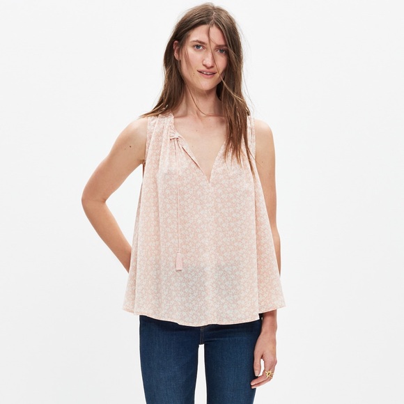 Madewell Pink Silk Tank
