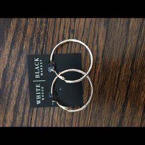 Gold hoops with stones