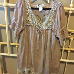 Shabby chic Lacey tunic 2xl