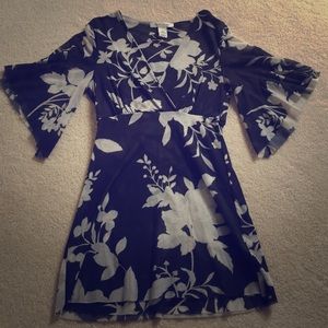 White House Black Market floral shirt