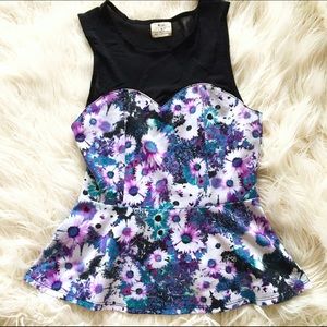 Urban Outfitters Pins needles Fleur lace top S $39