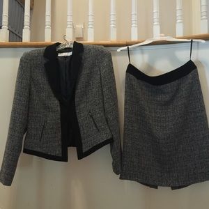 Two-piece skirt and blazer