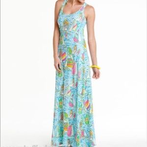 EUC Lilly Pulitzer You Gotta Regatta Maxi dress
