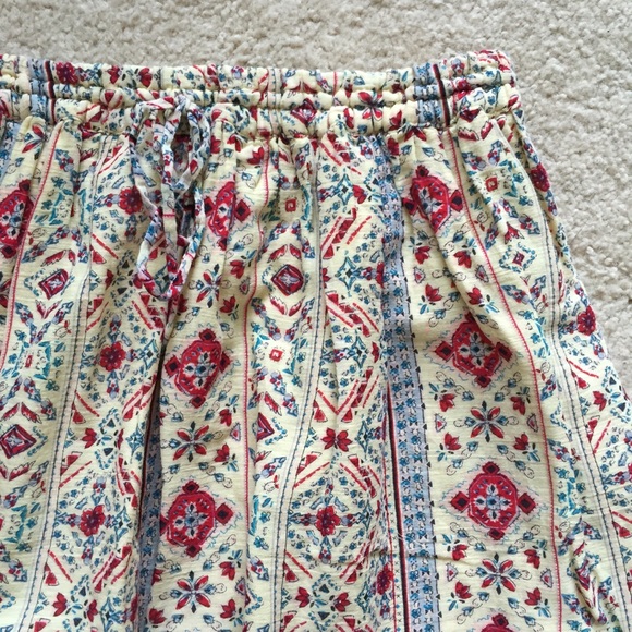Cream Printed Skirts