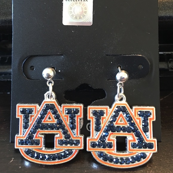 Auburn UA Pierced Earrings Blue / Orange