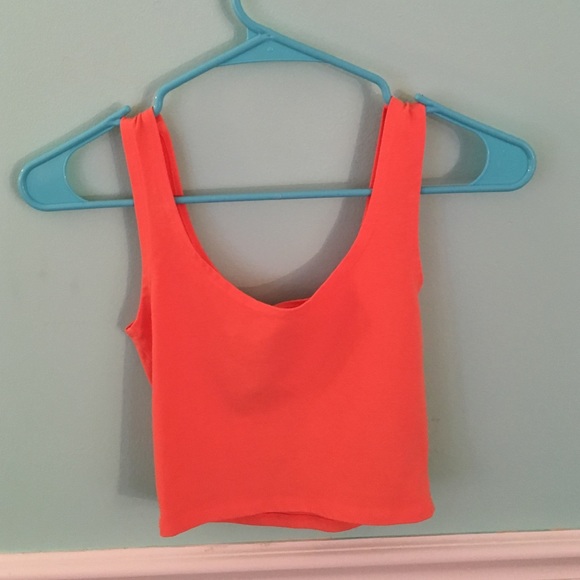 Locally made brand orange tank top crop top!