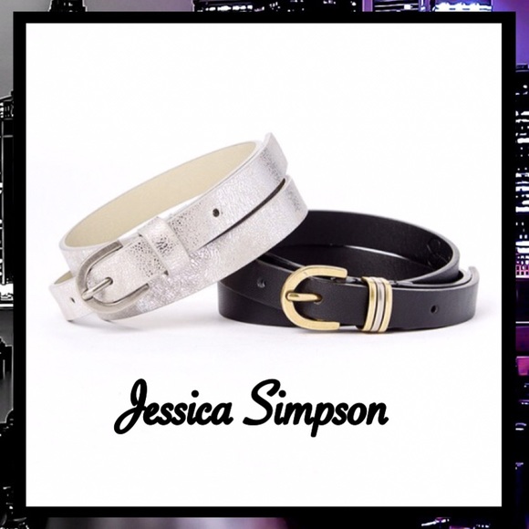 10$ OFF! 2 belts! Antique Nickel & Black Belt Set