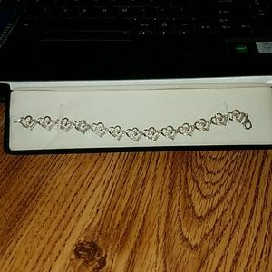 Diamond/sterling bracelet