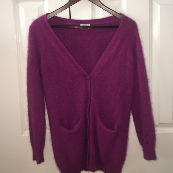 Cozy Purple Cardigan