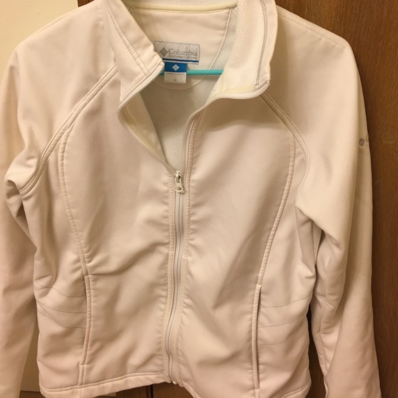 Bright White Columbia jacket.