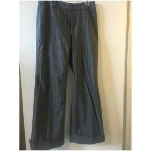 Gap grey and pink pin stripes pants