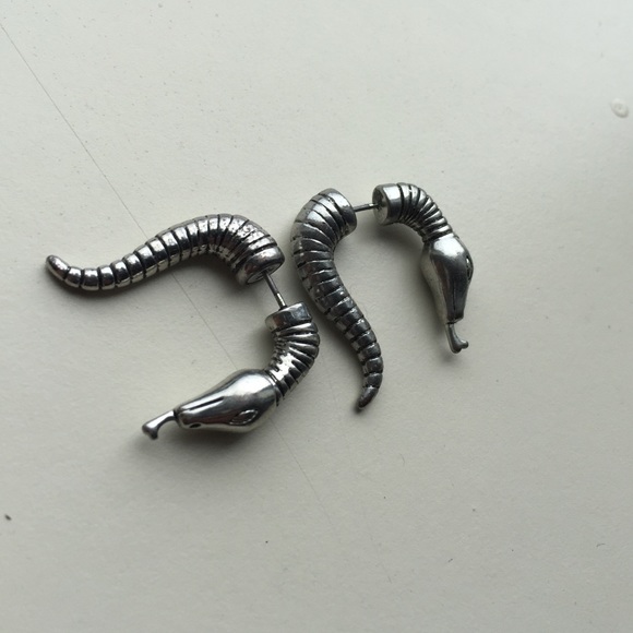 ASOS two piece snake earrings