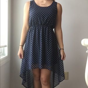 High Low Polka-dot Dress