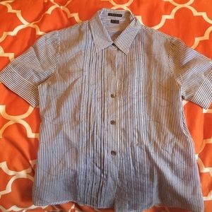 theory short sleeved button down