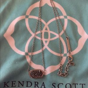 Silver Drusy Elisa necklace