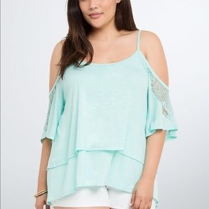 Torrid Size 0 Cold Shoulder Top